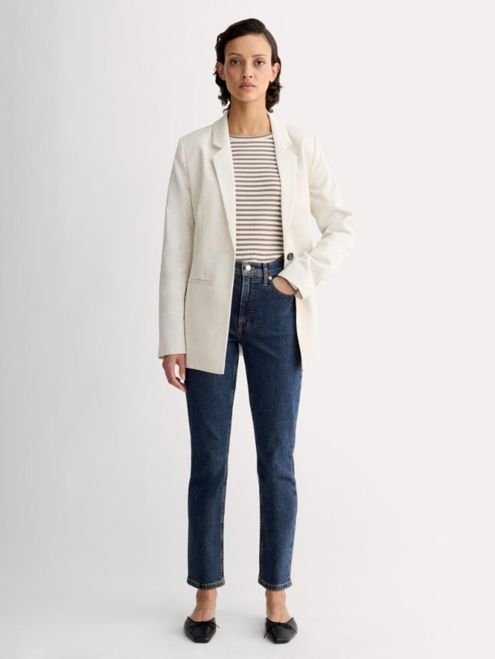 Everlane Women's Original Cheeky® Jean in Indigo Rinse, Size 27, Cotton/Denim